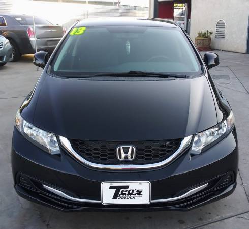 2013 Honda Civic LX 85K Clean Title 1-Owner Financing Available for sale in Turlock, CA – photo 8