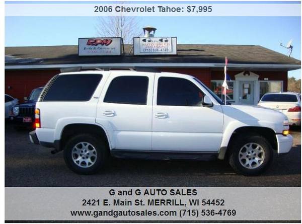 2006 Chevrolet Tahoe Z71 4dr SUV 4WD 171601 Miles - cars & trucks -... for sale in Merrill, WI