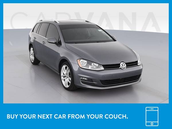 2015 VW Volkswagen Golf SportWagen TDI SEL Wagon 4D wagon Gray for sale in Indianapolis, IN – photo 12