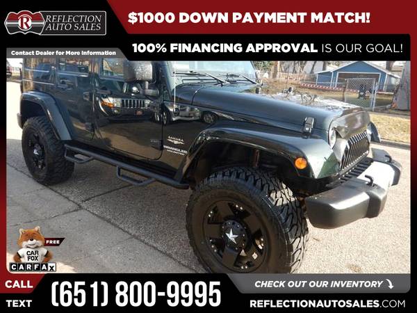 2012 Jeep Wrangler Unlimited Sahara FOR ONLY 420/mo! - cars & for sale in Oakdale, MN – photo 5