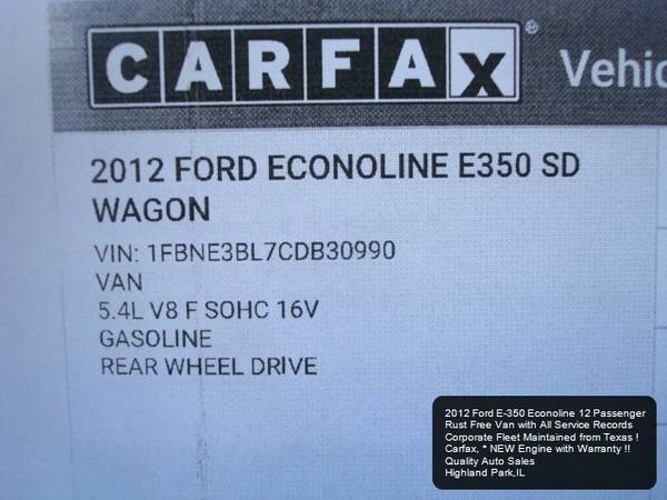2012 Ford Econoline E-350 XL Super Duty 12 Passenger or Cargo Van for sale in Highland Park, MI – photo 13