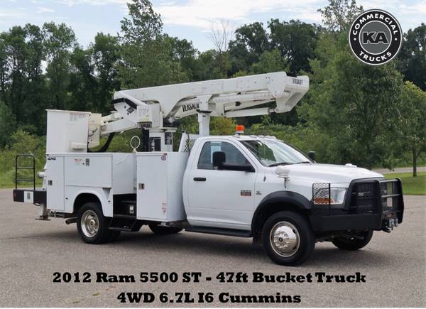 2012 Dodge Ram 5500 ST - 50ft Bucket Tuck - 4WD 6.7L I6 Cummins - Ford for sale in Dassel, OH – photo 9