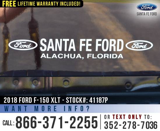 2018 FORD F150 XLT 4WD Touchscreen - Camera - Cruise Control for sale in Alachua, FL – photo 10