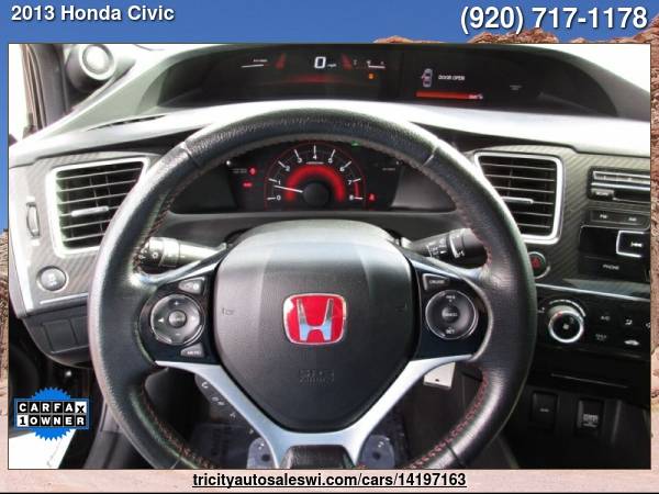 2013 HONDA CIVIC SI 4DR SEDAN Family owned since 1971 - cars & for sale in MENASHA, WI – photo 12
