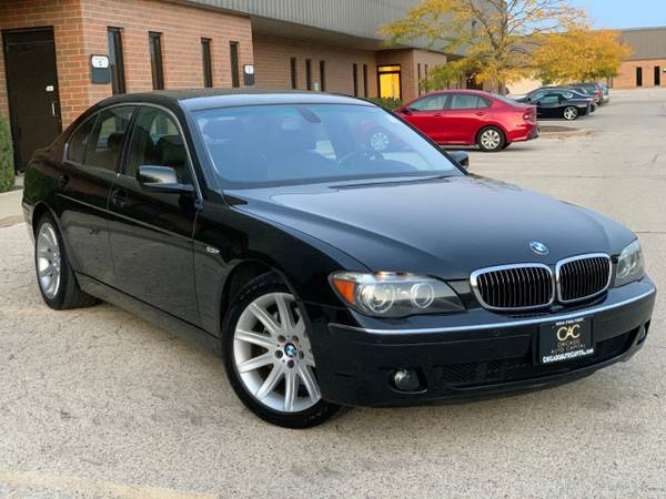 2006 BMW 750i ONLY 77k-MILES BLK/BLK NAV HTD/AC-SEATS LOADED - cars... for sale in Elgin, IL – photo 2