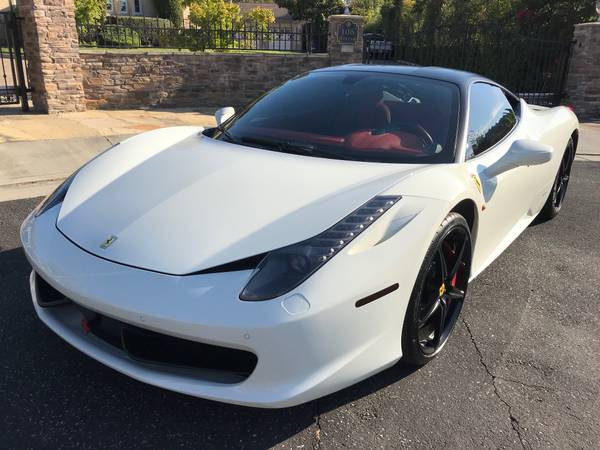 2014 Ferrari 458 Italia White/Red Perfect Condition ! 4300 Miles -... for sale in Los Gatos, CA – photo 21