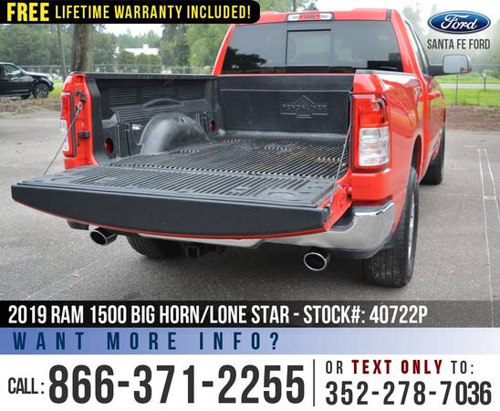 *** 2019 RAM 1500 BIG HORN/LONE STAR *** Bedliner - Push to Start -... for sale in Alachua, FL – photo 18