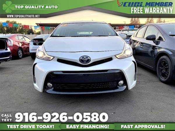 2017 Toyota Prius v Five Hybrid for only $17,495 - cars & trucks -... for sale in Rancho Cordova, CA – photo 3