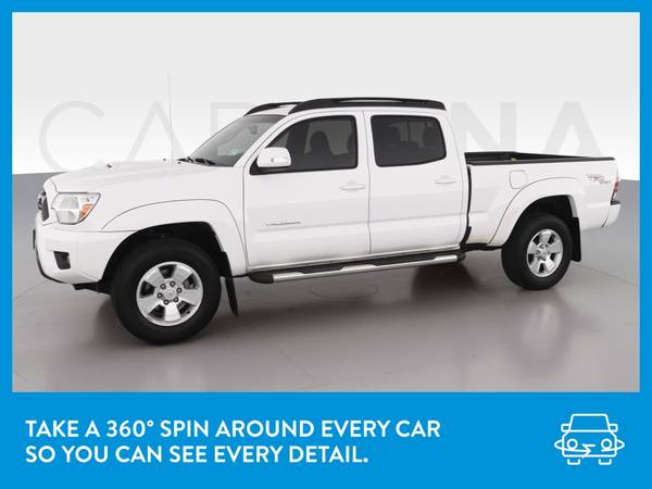 2013 Toyota Tacoma Double Cab PreRunner Pickup 4D 6 ft pickup White for sale in Charlotte, NC – photo 3