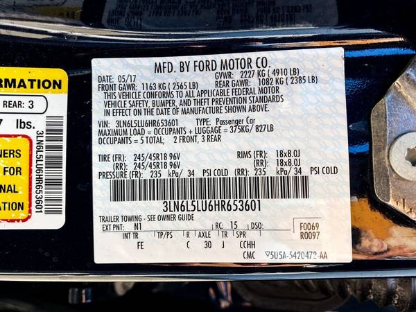 Lincoln MKZ Hybrid Navigation Remote Start Bluetooth Carfax 1 Owner... for sale in Fredericksburg, VA – photo 16