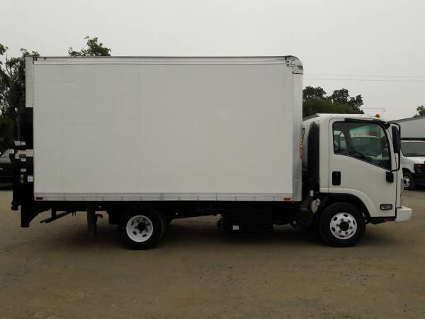 2014 ISUZU NPR 14 FEET BOX TRUCK WITH LIFTGATE - - by for sale in San Jose, CA – photo 11