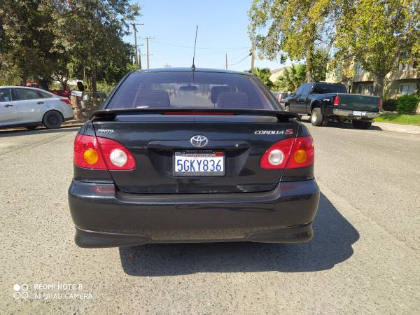 2004 Toyota Corolla S (CLEAN TITLE, EXCELLENT CONDITION, GAS SAVER)... for sale in Porterville, CA – photo 2