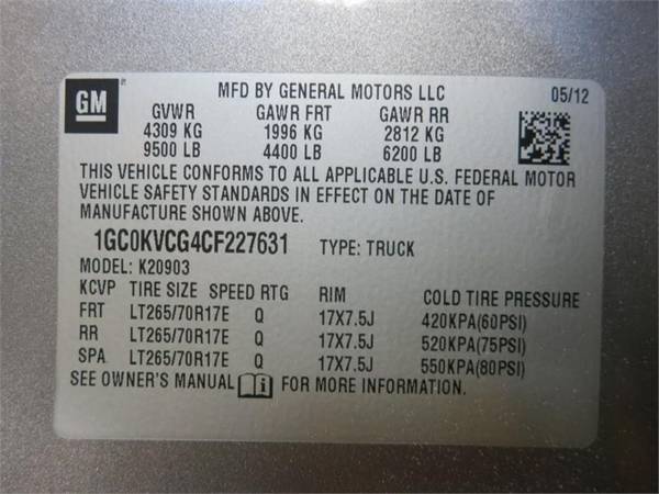 2012 Chevrolet Silverado 2500HD K2500HD 4x4 LONGBED for sale in Fairview, GA – photo 17