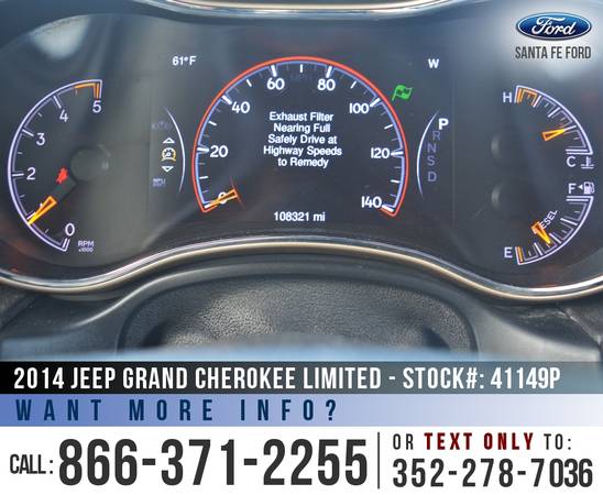 2014 Jeep Grand Cherokee Limited Backup Camera - Leather for sale in Alachua, FL – photo 19
