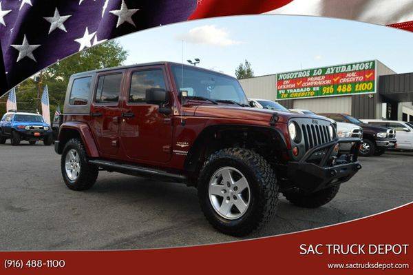 2010 Jeep Wrangler Unlimited Sahara 4x4 4dr SUV BAD CREDIT for sale in Sacramento , CA
