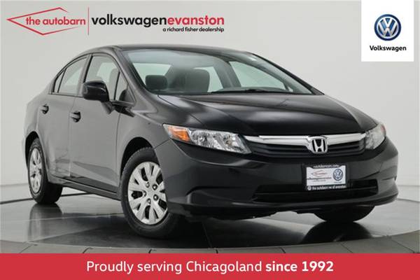 2012 *Honda* *Civic Sedan* *4dr Automatic LX* Crysta for sale in Evanston, IL