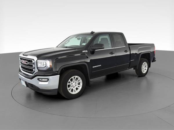 2018 GMC Sierra 1500 Double Cab SLE Pickup 4D 6 1/2 ft pickup Black... for sale in Fayetteville, NC – photo 3