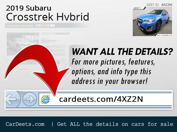 2019 Subaru Crosstrek Hybrid, Lagoon Blue Pearl - cars & trucks - by... for sale in Wall, NJ – photo 24