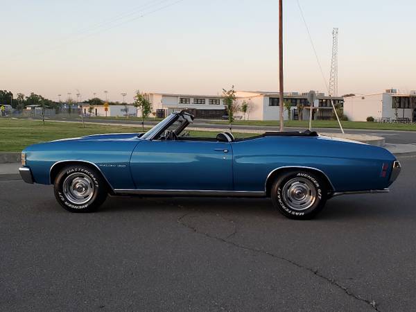 1971 convertible chevelle 350 motor, power top - - by for sale in Rio Linda, AZ – photo 5