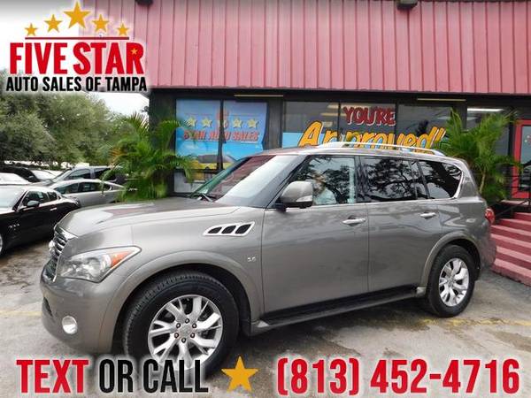 2014 Infiniti QX80 RWD AS LOW AS 1500 DOWN! W,A,C AS LOW 2.9% for sale in TAMPA, FL – photo 3