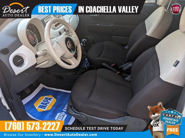 2015 Fiat 500 69,000 MILES 1 OWNER Pop Hatchback that's priced BELOW... for sale in Palm Desert , CA – photo 13