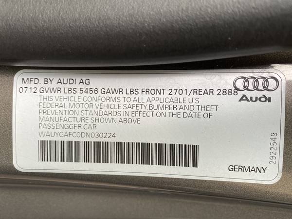 2013 AUDI A7 3.0T QUATTRO, PREMIUM PLUS, 101,XXX MILES.... - cars &... for sale in Cambridge, MN – photo 14