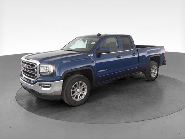 2017 GMC Sierra 1500 Double Cab SLE Pickup 4D 6 1/2 ft pickup Blue -... for sale in Monterey, CA – photo 3