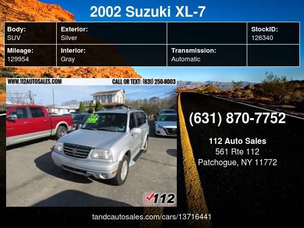 2002 Suzuki XL-7 4dr Touring Auto 4WD - cars & trucks - by dealer -... for sale in Patchogue, NY – photo 24