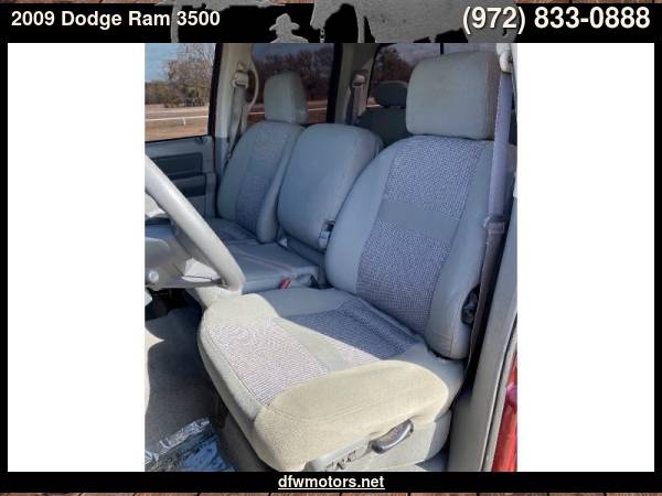 2009 Dodge Ram 3500 SLT 4X4 Dually Diesel - cars & trucks - by... for sale in Lewisville, TX – photo 19