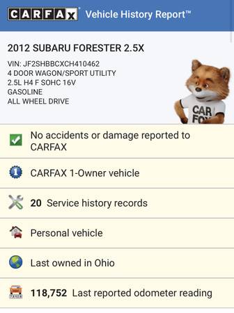 💥12 Subaru Forester AWD-Drives NEW/Clean CARFAX/Super Deal!!!💥 -... for sale in Youngstown, OH – photo 19