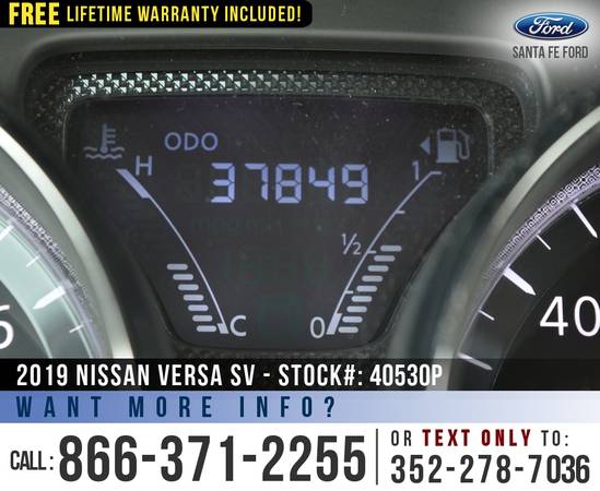 2019 Nissan Versa Sedan SV *** Keyless Entry, Camera, Touchscreen... for sale in Alachua, FL – photo 12