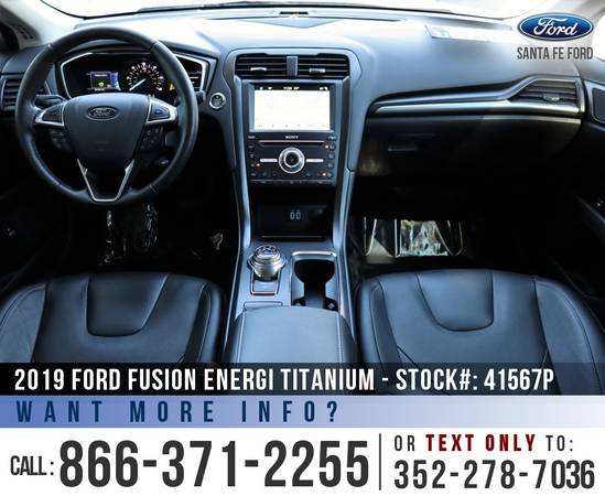 2019 Ford Fusion Energi Titanium Leather Seats - Sunroof for sale in Alachua, FL – photo 14