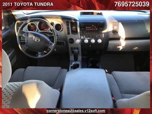 2011 TOYOTA TUNDRA CREWMAX SR5 - cars & trucks - by dealer - vehicle... for sale in Flowood, MS – photo 19