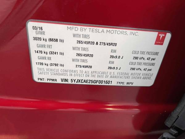 2016 Tesla Model X 90D X 90D AWD Free Supercharging Autopilot 7 for sale in Walpole, MA – photo 16