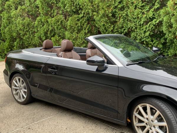 2015 Audi A3 cabriolet convertible, black with brown interior for sale in Wolcott, CT – photo 18