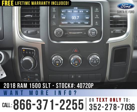 2018 Ram 1500 SLT 4WD *** Cruise Control, Camera, Bluetooth *** -... for sale in Alachua, AL – photo 9