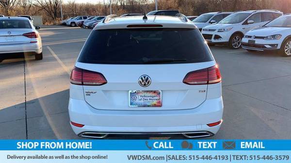 2018 VW Volkswagen Golf SportWagen SE hatchback White - cars & for sale in Johnston, IA – photo 4