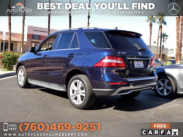 2015 Mercedes-Benz ML 350 with Service Records, Low Miles - cars & for sale in Palm Desert , CA – photo 6