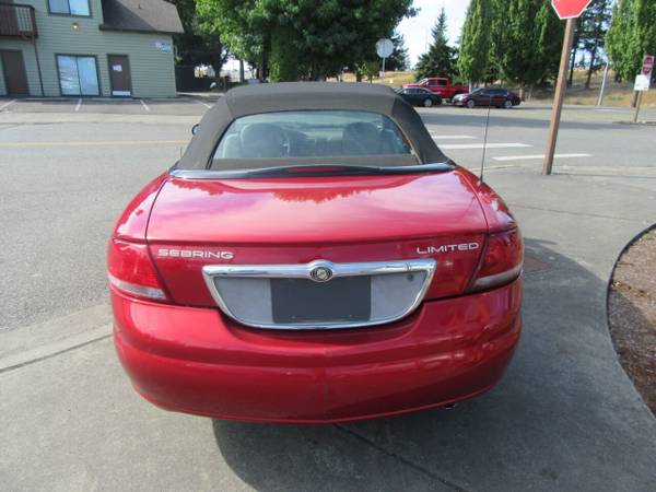 2004 *Chrysler* *Sebring* *Limited 2dr Convertible* - cars & trucks... for sale in Marysville, WA – photo 5