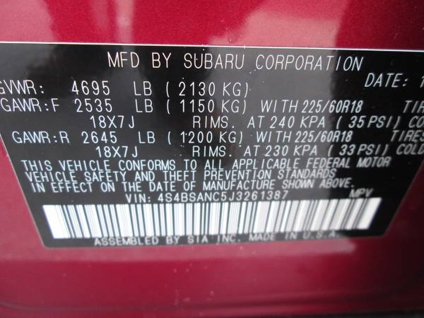 2018 Subaru Outback 2.5i suv Crimson Red Pearl for sale in Fayetteville, AR – photo 16