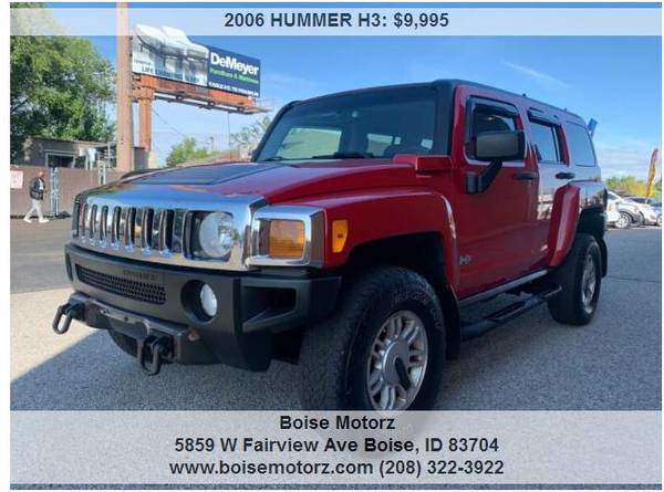 2006 HUMMER H3 ~~~~~~ 4WD ~~~~~~RED~~~~SUPER CLEAN for sale in BOISE MOTORZ 5859 W FAIRVIEW AVE 322-392, ID