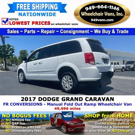 2017 Dodge Grand Caravan SE Wheelchair Van FR Conversions - Manual for sale in LAGUNA HILLS, NV – photo 10