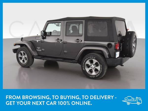 2017 Jeep Wrangler Unlimited Sahara Sport Utility 4D suv Gray for sale in Chicago, IL – photo 5