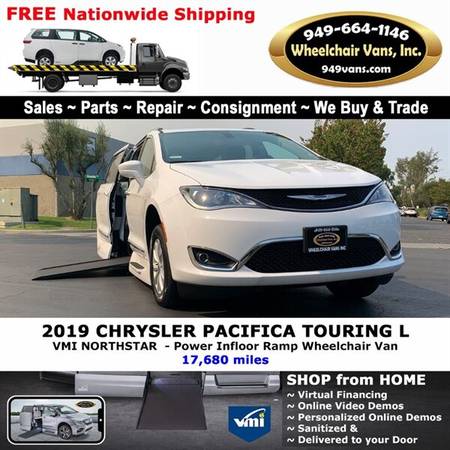 2019 Chrysler Pacifica Touring L Wheelchair Van VMI Northstar - Pow... for sale in LAGUNA HILLS, AZ – photo 3