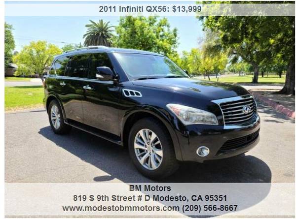 2011 INFINITI QX56 BASE 4X4 4dr SUV EXTRA CLEAN - cars & for sale in Modesto, CA – photo 2