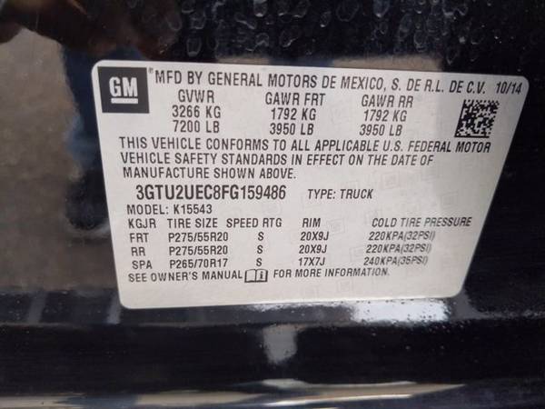 2015 GMC Sierra 1500 SLE 4x4 4WD Four Wheel Drive SKU: FG159486 for sale in Littleton, CO – photo 24