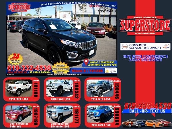 2017 KIA SORENTO LX SUV-EZ FINANCING-LOW DOWN! for sale in El Cajon, CA – photo 24