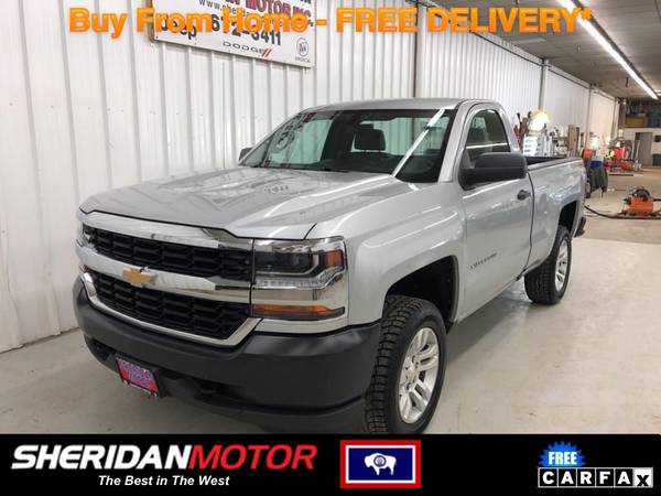 2016 Chevrolet Chevy Silverado Work Truck Silver - AG269660 WE for sale in Sheridan, MT – photo 3