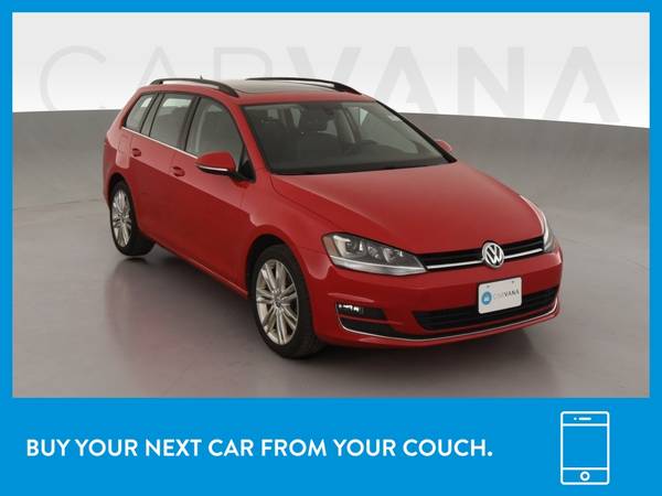 2015 VW Volkswagen Golf SportWagen TDI S Wagon 4D wagon Red for sale in Other, OR – photo 12