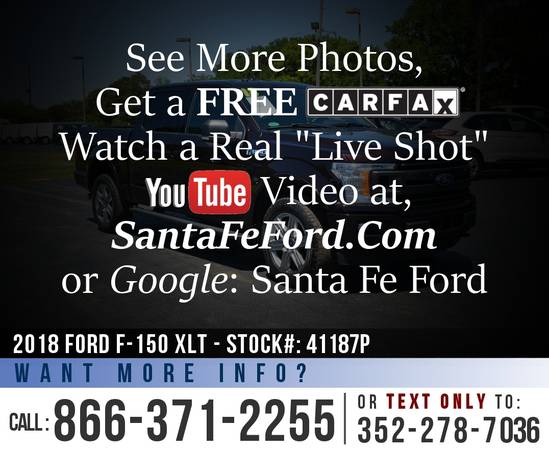 2018 FORD F150 XLT 4WD Touchscreen - Camera - Cruise Control for sale in Alachua, FL – photo 21